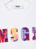 beaded logo tank top