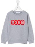 embroidered logo sweatshirt