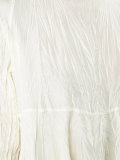 ruffled semi-sheer blouse