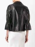 peplum sleeve buttoned jacket 