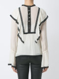 silk ruffled top