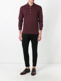 longsleeved polo shirt 