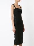 square neck midi dress