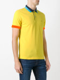 contrast polo shirt