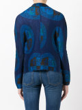 patterned open cardigan
