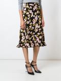 flower print A-line skirt 