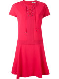laced neckline dress