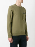 chest pocket sweatshirt