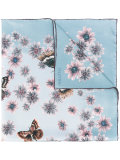 floral-print scarf