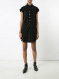 drawstring shirt dress