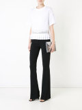 flared fitted trousers