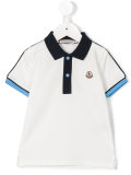 contrast collar polo shirt