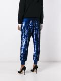 sequined tapered trousers