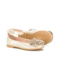 pom pom appliqué ballerinas