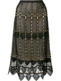 beaded lace skirt