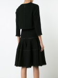 scalloped trim bolero and dress