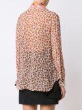 bandana collar sheer shirt