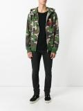 camouflage print hoodie