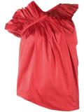 ruffle one-shoulder top