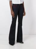 flared stretch jeans