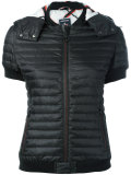 short-sleeved puffer jacket