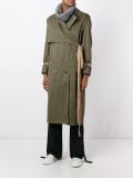 wrap detail trench coat