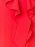 V-neck ruffled dress