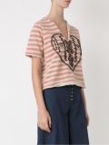 embroidered knitted top