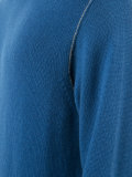 contrast top stitch sweater