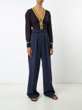 ROKSANDA KB090 BURG/NVY ??? Leather/Fur/Exotic Skins->Astrakhan