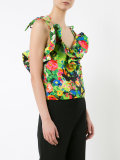 ruffled floral top