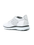 metallic panel sneakers