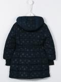 polka dot padded coat