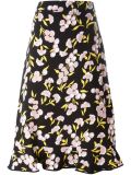flower print A-line skirt 