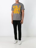 splatter print T-shirt