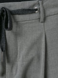 drop-crotch cropped trousers