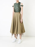 lace-up hem skirt