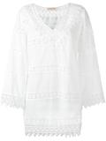 floral embroidered detail dress