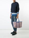 geometric print tote