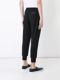 elasticated waistband cropped trousers