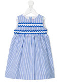 striped shift dress