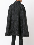 camouflage cape coat