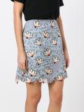 Guipure mini skirt