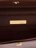 embossed logo clutch 
