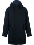 waist drawstring hooded coat