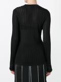 sheer stripe jumper