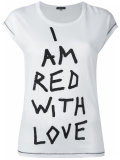 printed text T-shirt