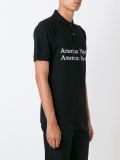 'american psycho'印花Polo领T恤