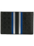 striped panel wallet