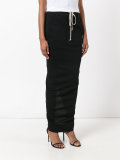 drawstring maxi skirt